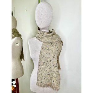 Irish Creations wool scarf with fringes